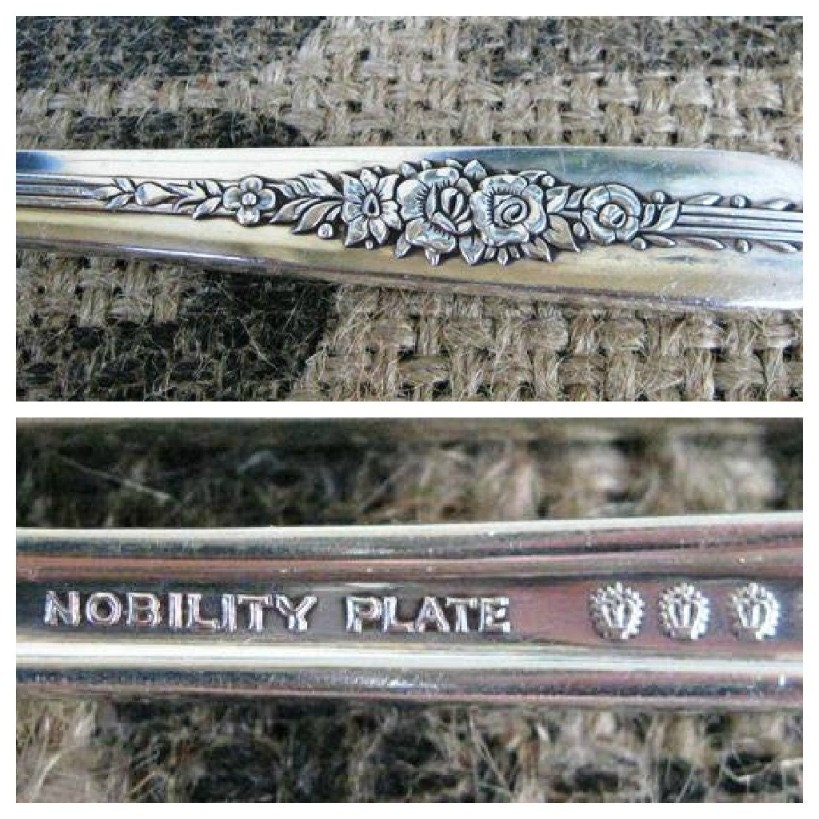 Royal Rose Nobility Plate Serving Set Gravy Ladle Serving