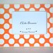 Orange Polka Dot Picture Frame