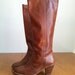 1970's GORGEOUS STACKED HEEL boot
