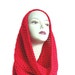 Red Neckwarmer, Red Cowl, Christmas Red, Red Scarf, Red Hood, Cherry Red, Scarlet, Infinity, Hood, Crimson, Apple Red, Cherry Red, Red