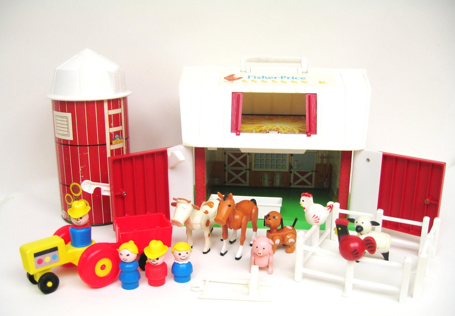 Vintage Fisher Price Farm Set Complete