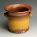 Half Price-Handcrafted stoneware kitchen utensil holder with handles - 622
