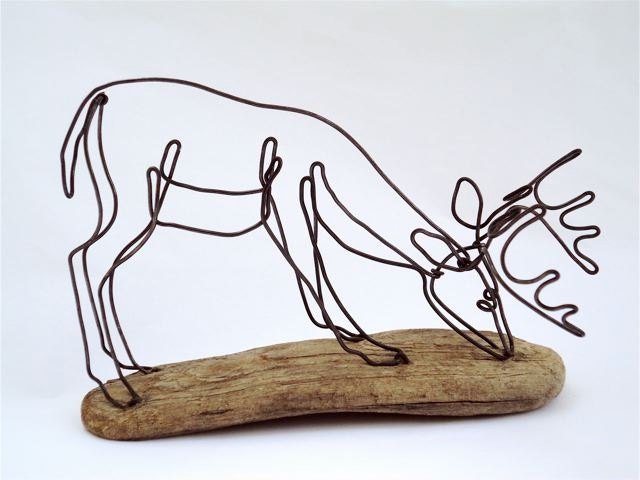 Deer Wire Sculpture
