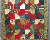 Christmas Lap Quilt Thimbleberries Christmas Punch Handmade Winter Holiday