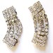 Vintage-1950s-Sparkles Shoe Clips-Rhinestones-Rhinestone Shoe Clips-Formal Shoe Clips-Shoe Clips