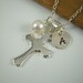 Cross Charm Necklace, Confirmation Gift, Communion Gift, Faith, Sterling Silver, Cross Pendant IN013