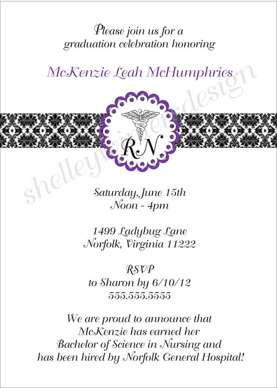 Nursing Pinning Invitation Wording 4