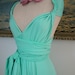 Ready to SHip- 24" Gidget Mint Octopus Infinity Convertible Wrap Dress- Last of Fabric