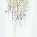 Watercolor painting, cactus illustration, string of pearls titled: green and dusty pink
