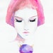 Fashion Illustration, Watercolour Fashion Illustration - Titled: Roze