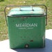 Cooler, Ice Chest, Cooler Chest, Vintage Meridian Green Steel Ice Chest, 1950s