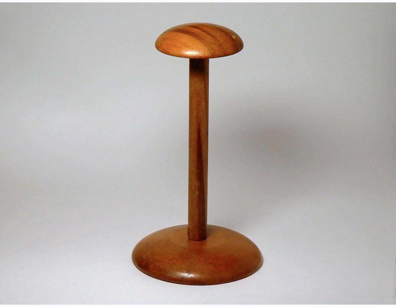 Vintage Wood Hat Stand Made from Walnut