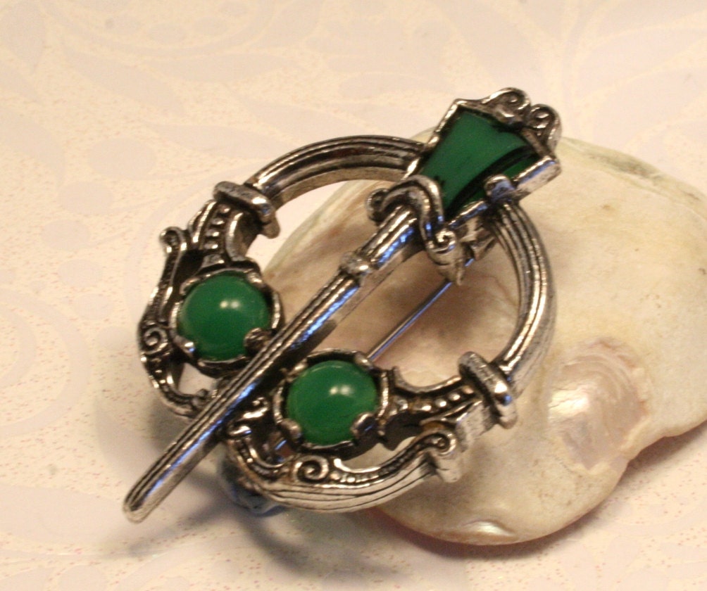 vintage celtic brooch