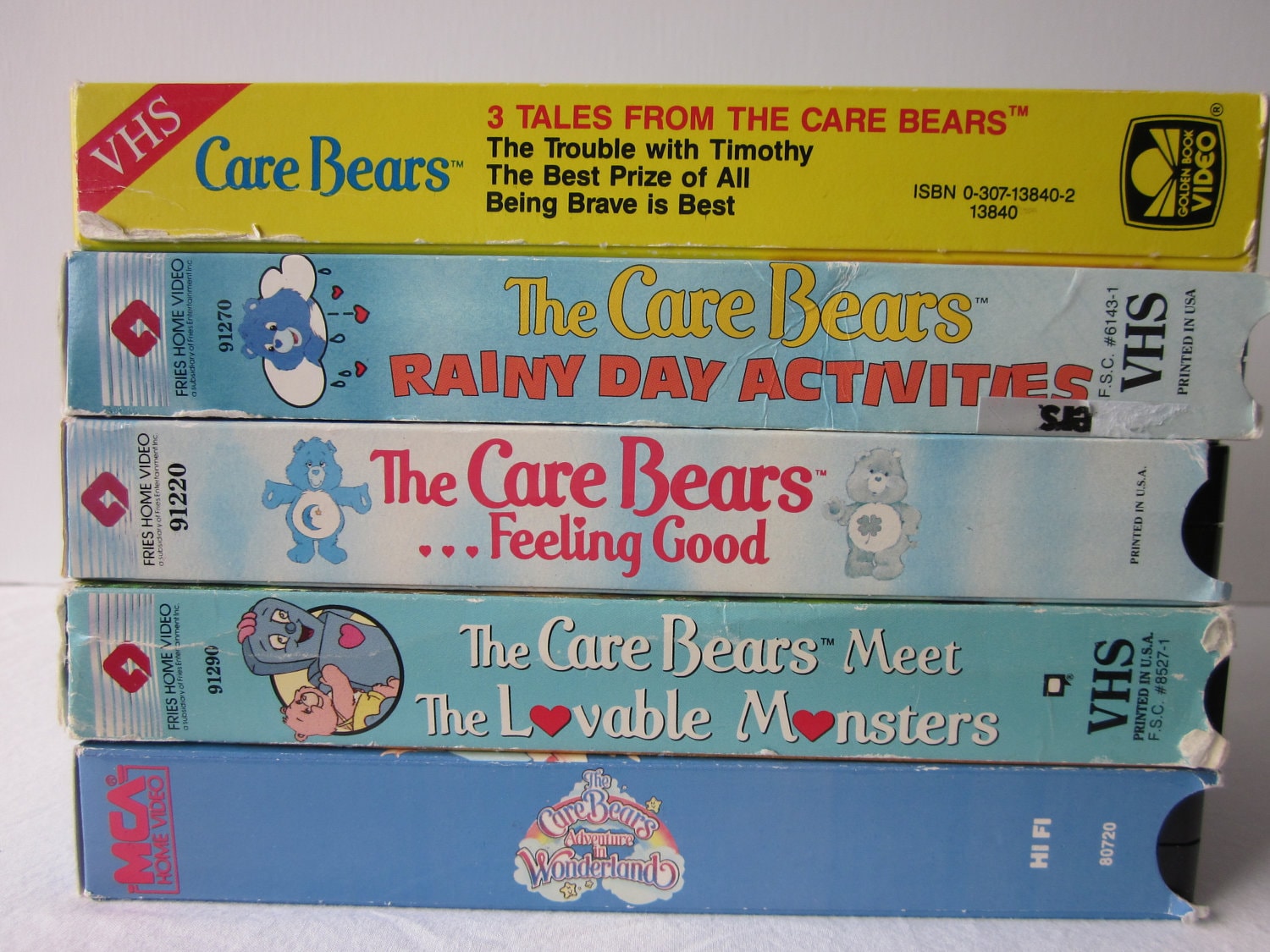 Vintage Care Bears and Cousins VHS Videos