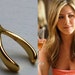 Wishbone necklace, Goldfield Make a Wish Necklace Jennifer Aniston inspired Necklace
