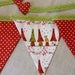 40% off SALE ~ Christmas Bunting banner in sweet "Fairy Houses" fabric with 12 flags READY to SHIP