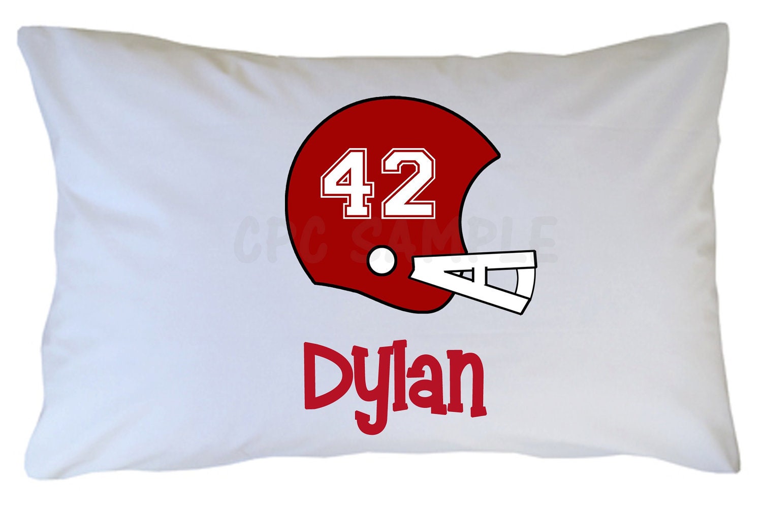 Personalized Football Pillow Case Choose Your Team Colors