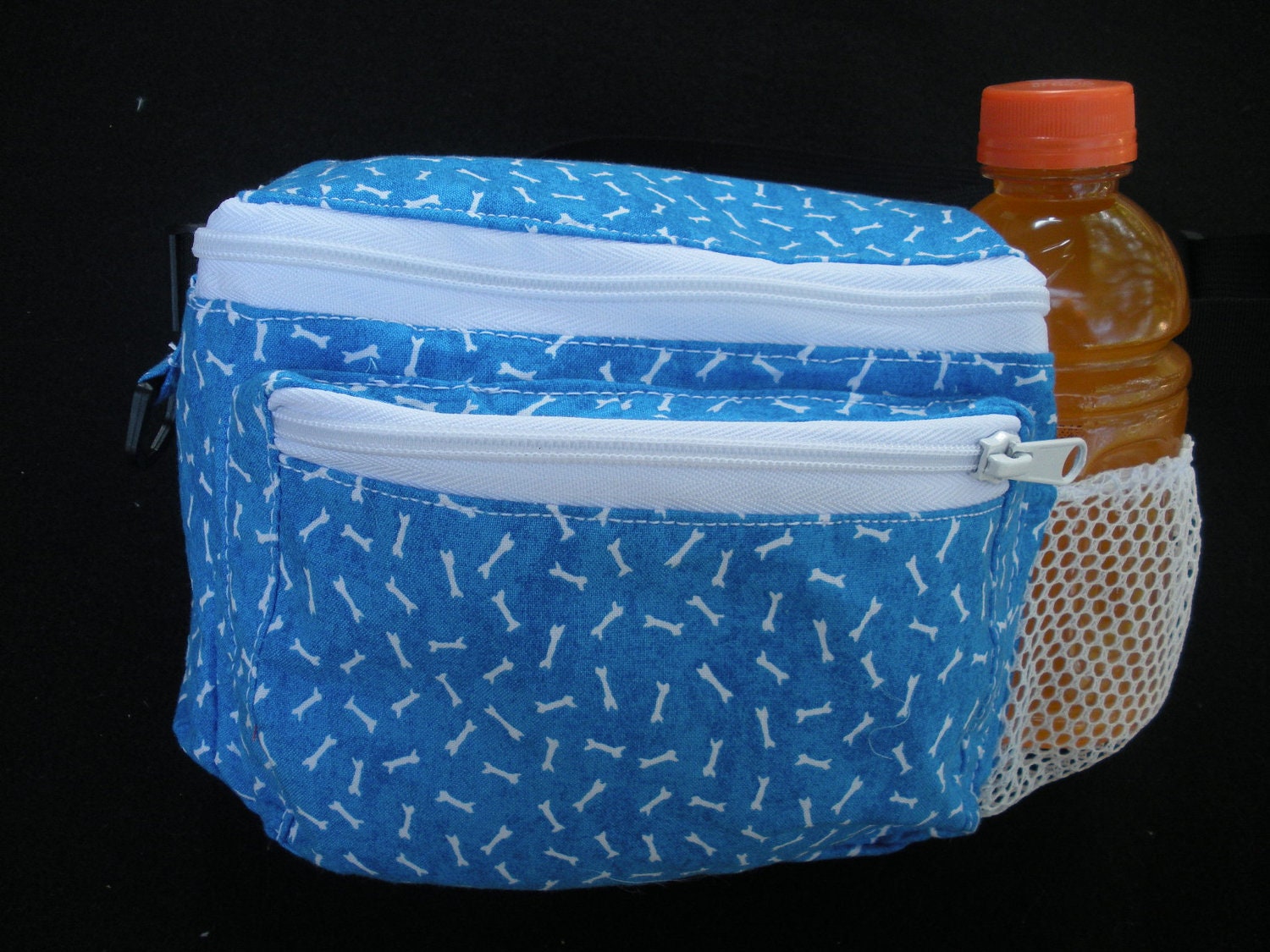 Blue Fanny Pack/DogWalking Bag/Chemo Pump Bag Free Shipping
