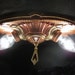 Art Deco Restored Double Light Ceiling Fixture