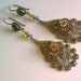 Multi Color Filigree Earrings
