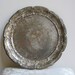 Vintage Silver Plated Metal Serving Tray by Leonard FABULOUS Tarnished Patina