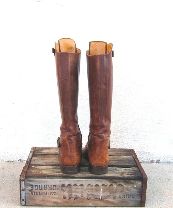 RESERVED for JW Vintage Rugged Brown Leather Polo Riding Boots