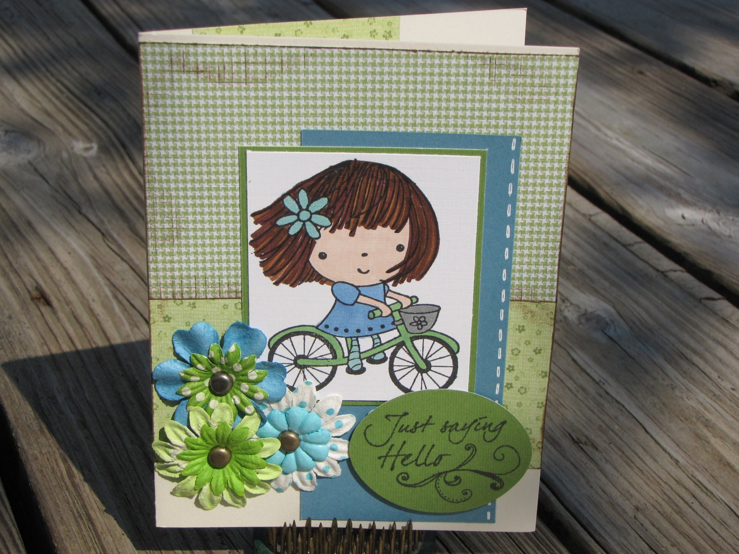 Just Saying Hello Card by Jennerator74 on Etsy