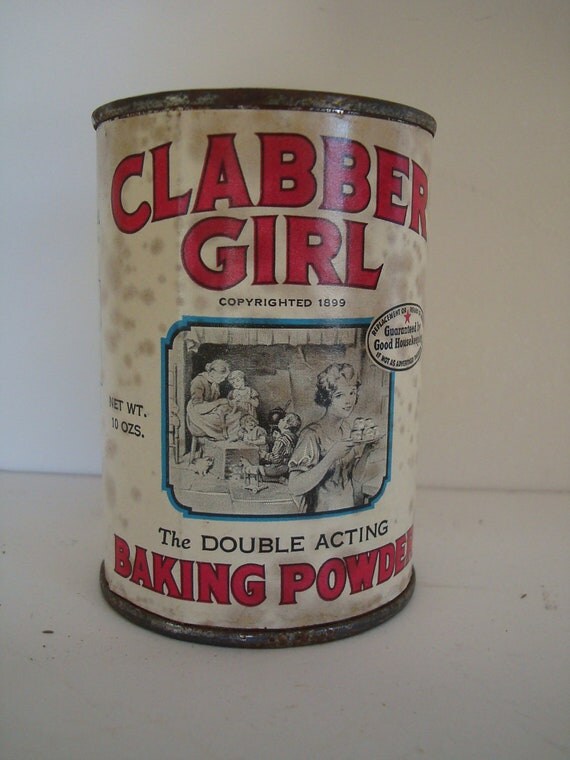Vintage Clabber Girl Baking Powder Kitchen Tin