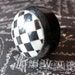 Classic Checker Knobs Traditional Modern Black and White Checkered Marbled Circular Knobs for Drawers or Cabinets Last Set of 2
