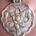 Antique Silver Mughal Fully Bloomed Louts Flower Amulet, Pendant, India, 30grams