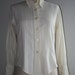 Vintage Cream Off White Antique Steampunk Victorian Style Blouse