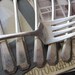 Vintage Set of 6 Silver Plate Salad Forks - La France Pattern