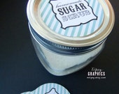 Sugar Scrub. Stripes Holiday Sticker Design. Printable DIY file by Tipsy Graphics Il_170x135