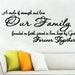 A Circle of Strength and Love Our Family Faith Joined in Love Kept by God Forever Together Vinyl Wall Decal