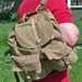 Vintage Army Surplus Backpack - Rucksack - Canvas and Leather - Nicely Distressed