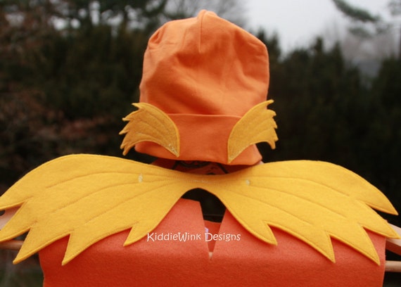 Items similar to Lorax hat & mustache - costume accessories for kids on ...