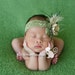 Deluxe Greens Flower Headband