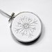 RESERVED FOR JESSICA - Silver Snowflake Embroidery Hoop Christmas Ornament with White and Grey - 3" Hoop