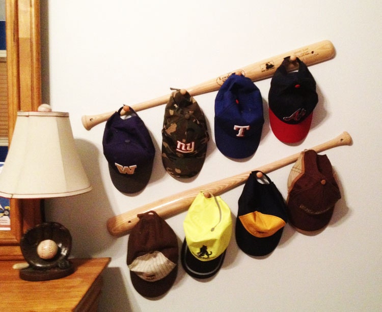 Baseball Bat Peg Hat Racks Louisville by calchicbyjacquiek