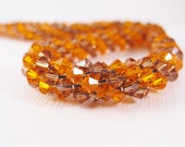 Kumihimo Beaded Necklace with Sun and Smoked Topaz Swarovski Crystals