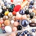 Vintage Bead Lot - Big Collection of Glass & Lucite Findings, Small - Medium / Bead Destash