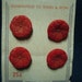 Red Shank Buttons Made in U. S. Zone Germany