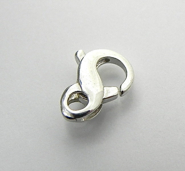 Sterling Silver Figure Eight Clasp Lobster Claw Sterling