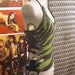 Slashed and Destroyed Zebra Print Fishnet Halter Top