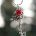 Winter Rose Key Necklace