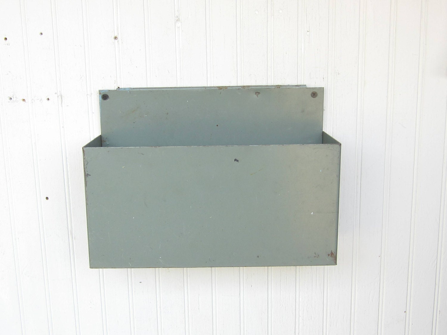 Metal Wall Hanging Storage Bin Industrial