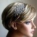 Bridal Headband With Beaded Crystal Rhinestones