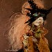 Art Doll Sad Gothic Masquerade masked Halloween Doll OOAK Feliza RESERVED
