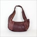 eggplant leather hobo bag