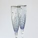 Wedding Champagne Flutes Hand painted Set of 2 Light Violet-Light Blue